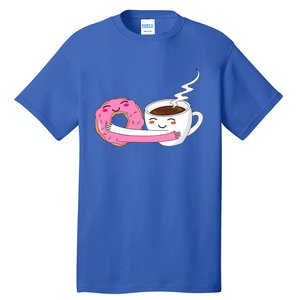 Super Cute Coffee And Donut Valentines Day Gift Tall T-Shirt