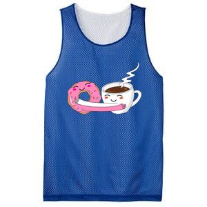 Super Cute Coffee And Donut Valentines Day Gift Mesh Reversible Basketball Jersey Tank