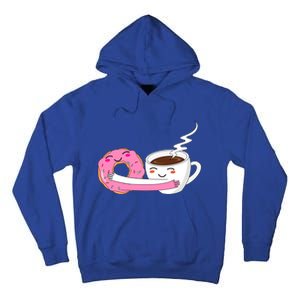 Super Cute Coffee And Donut Valentines Day Gift Tall Hoodie