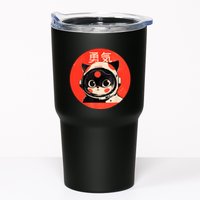 Space Cat Courage Japanese Retro Kawaii Cute Astronaut Cat Tumbler