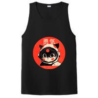 Space Cat Courage Japanese Retro Kawaii Cute Astronaut Cat PosiCharge Competitor Tank