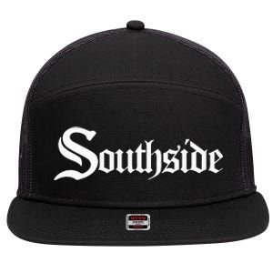 SOUTHSIDE Chi City Chicago 7 Panel Mesh Trucker Snapback Hat