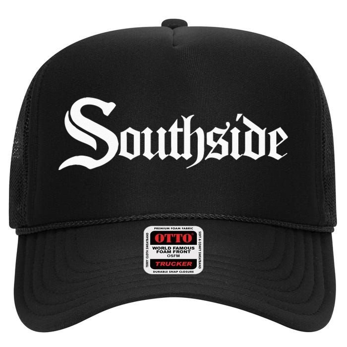 SOUTHSIDE Chi City Chicago High Crown Mesh Back Trucker Hat