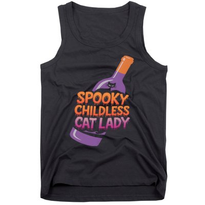 Spooky Childless Cat Lady Funny Halloween Kamala Harris Tank Top