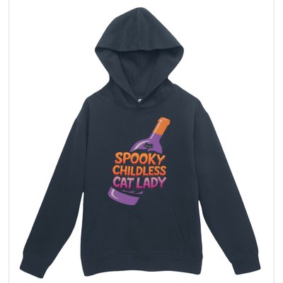 Spooky Childless Cat Lady Funny Halloween Kamala Harris Urban Pullover Hoodie