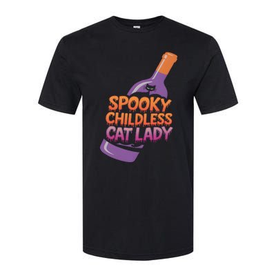 Spooky Childless Cat Lady Funny Halloween Kamala Harris Softstyle® CVC T-Shirt