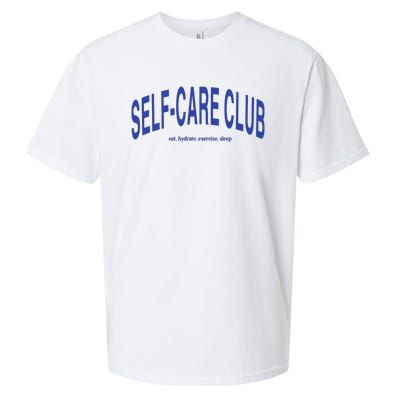 Self Care Club Eat Hydrate Exercise Sleep Sueded Cloud Jersey T-Shirt