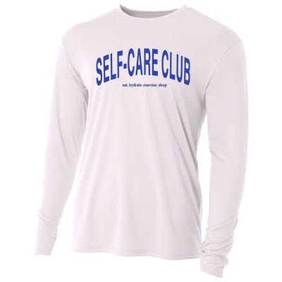 Self Care Club Eat Hydrate Exercise Sleep Cooling Performance Long Sleeve Crew