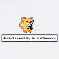 Squirt Click Click We CanT Expect God To Do All The Work Wool Snapback Cap
