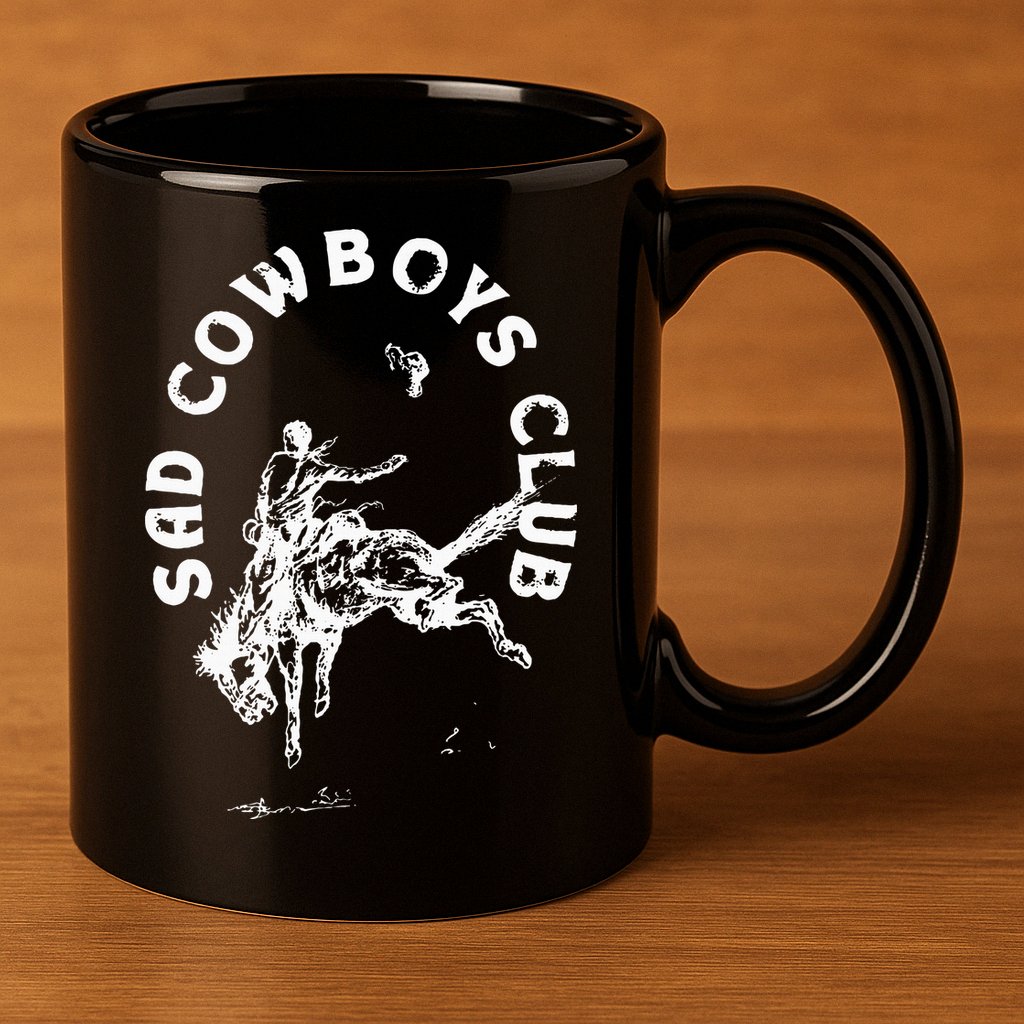 Sad Cowboy Club 11oz C Handle Ceramic Mug