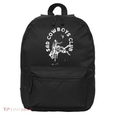Sad Cowboy Club 16 in Basic Backpack