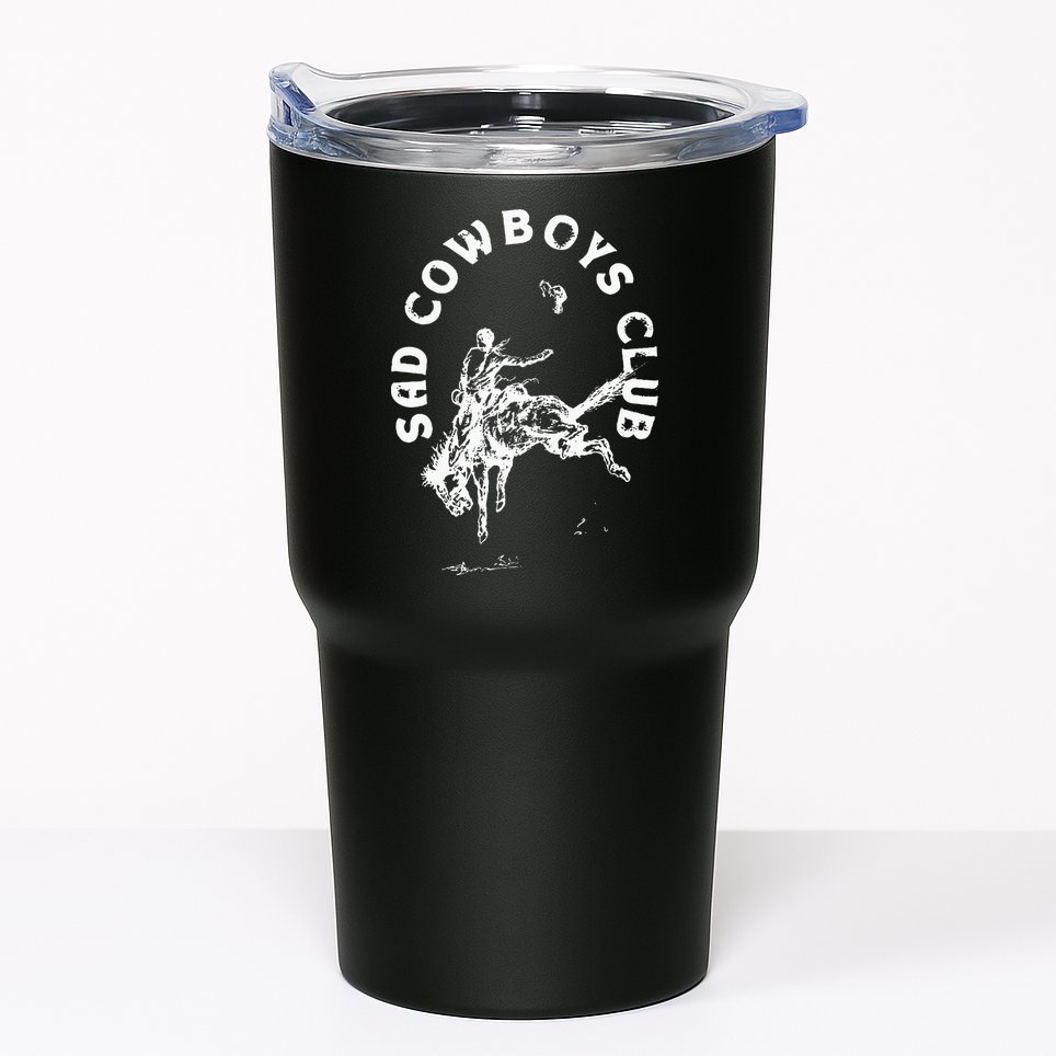 Sad Cowboy Club Tumbler