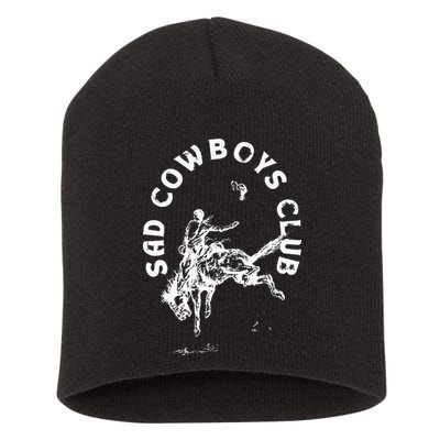 Sad Cowboy Club Short Acrylic Beanie