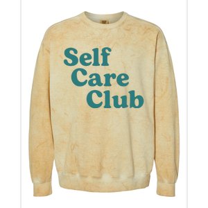 Self Care Club Inspiring Aesthetic Self Love Hoodie Colorblast Crewneck Sweatshirt