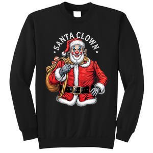 Santa Clown Christmas Santa Claus Xmas Holiday Party Sweatshirt