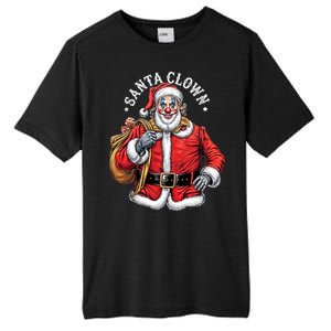 Santa Clown Christmas Santa Claus Xmas Holiday Party Tall Fusion ChromaSoft Performance T-Shirt