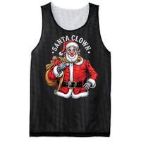 Santa Clown Christmas Santa Claus Xmas Holiday Party Mesh Reversible Basketball Jersey Tank