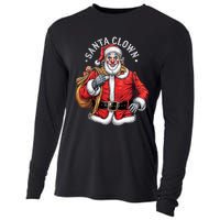 Santa Clown Christmas Santa Claus Xmas Holiday Party Cooling Performance Long Sleeve Crew