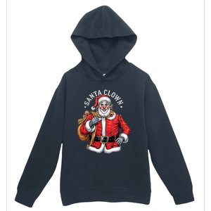 Santa Clown Christmas Santa Claus Xmas Holiday Party Urban Pullover Hoodie