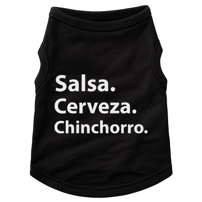Salsa Cerveza Chinchorro Boricua Puerto Rico Doggie Tank