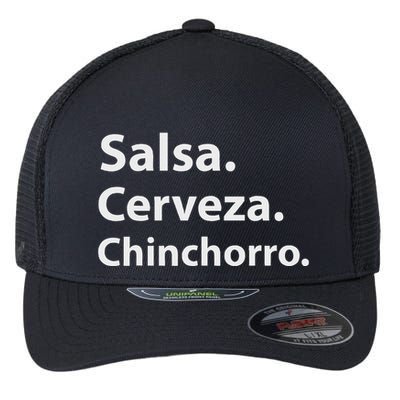 Salsa Cerveza Chinchorro Boricua Puerto Rico Flexfit Unipanel Trucker Cap