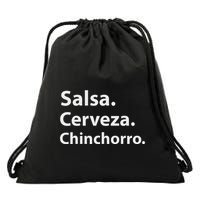 Salsa Cerveza Chinchorro Boricua Puerto Rico Drawstring Bag