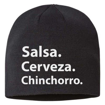 Salsa Cerveza Chinchorro Boricua Puerto Rico Sustainable Beanie