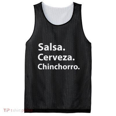 Salsa Cerveza Chinchorro Boricua Puerto Rico Mesh Reversible Basketball Jersey Tank