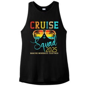 Squad Crew Cruise 2025 Summer Vacation Matching Family Group Ladies PosiCharge Tri-Blend Wicking Tank