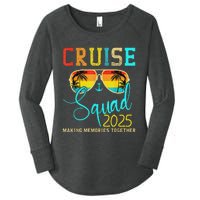 Squad Crew Cruise 2025 Summer Vacation Matching Family Group Women's Perfect Tri Tunic Long Sleeve Shirt