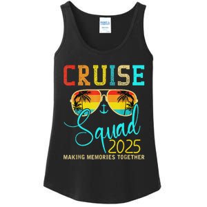 Squad Crew Cruise 2025 Summer Vacation Matching Family Group Ladies Essential Tank