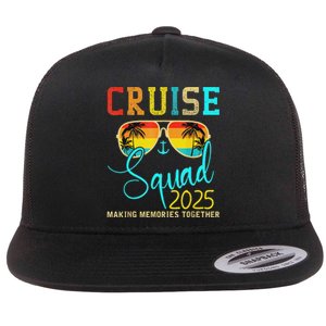 Squad Crew Cruise 2025 Summer Vacation Matching Family Group Flat Bill Trucker Hat