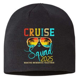 Squad Crew Cruise 2025 Summer Vacation Matching Family Group Sustainable Beanie