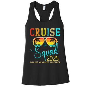 Squad Crew Cruise 2025 Summer Vacation Matching Family Group Women's Racerback Tank