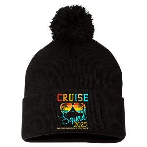 Squad Crew Cruise 2025 Summer Vacation Matching Family Group Pom Pom 12in Knit Beanie