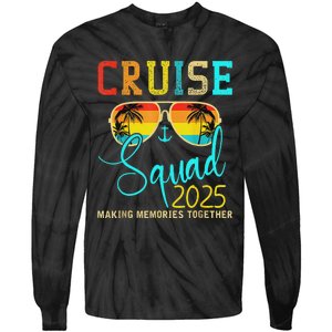 Squad Crew Cruise 2025 Summer Vacation Matching Family Group Tie-Dye Long Sleeve Shirt