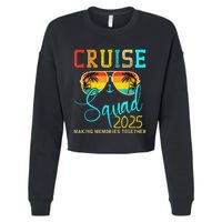 Squad Crew Cruise 2025 Summer Vacation Matching Family Group Cropped Pullover Crew