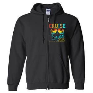 Squad Crew Cruise 2025 Summer Vacation Matching Family Group Full Zip Hoodie