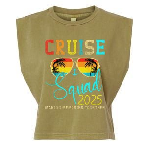 Squad Crew Cruise 2025 Summer Vacation Matching Family Group Garment-Dyed Women's Muscle Tee