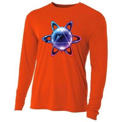 Science Chemistry Chemist Atom Shirts Physics Cooling Performance Long Sleeve Crew