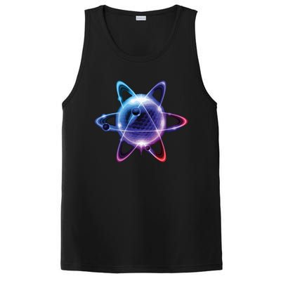 Science Chemistry Chemist Atom Shirts Physics PosiCharge Competitor Tank