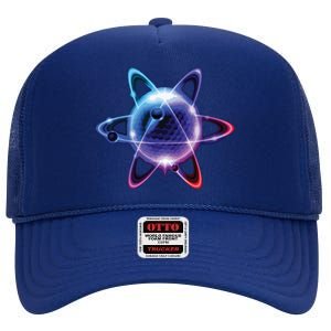 Science Chemistry Chemist Atom Shirts Physics High Crown Mesh Back Trucker Hat