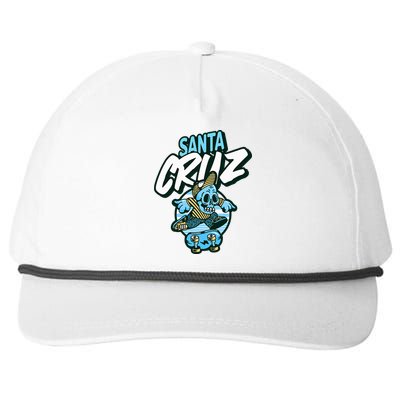 Santa Cruz California Vintage Skeleton Snapback Five-Panel Rope Hat