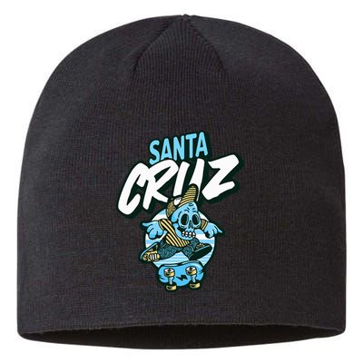 Santa Cruz California Vintage Skeleton Sustainable Beanie