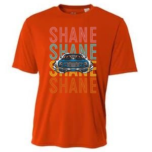 Shane Custom Car Racing Hobbyist Gift Cooling Performance Crew T-Shirt