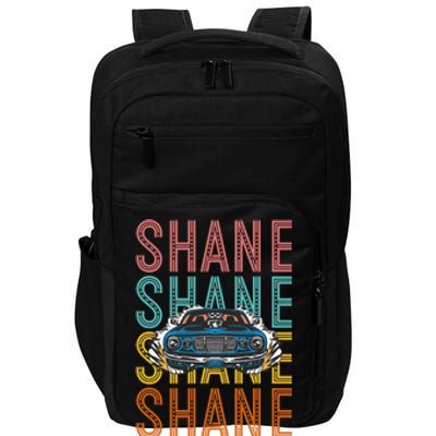 Shane Custom Car Racing Hobbyist Gift Impact Tech Backpack