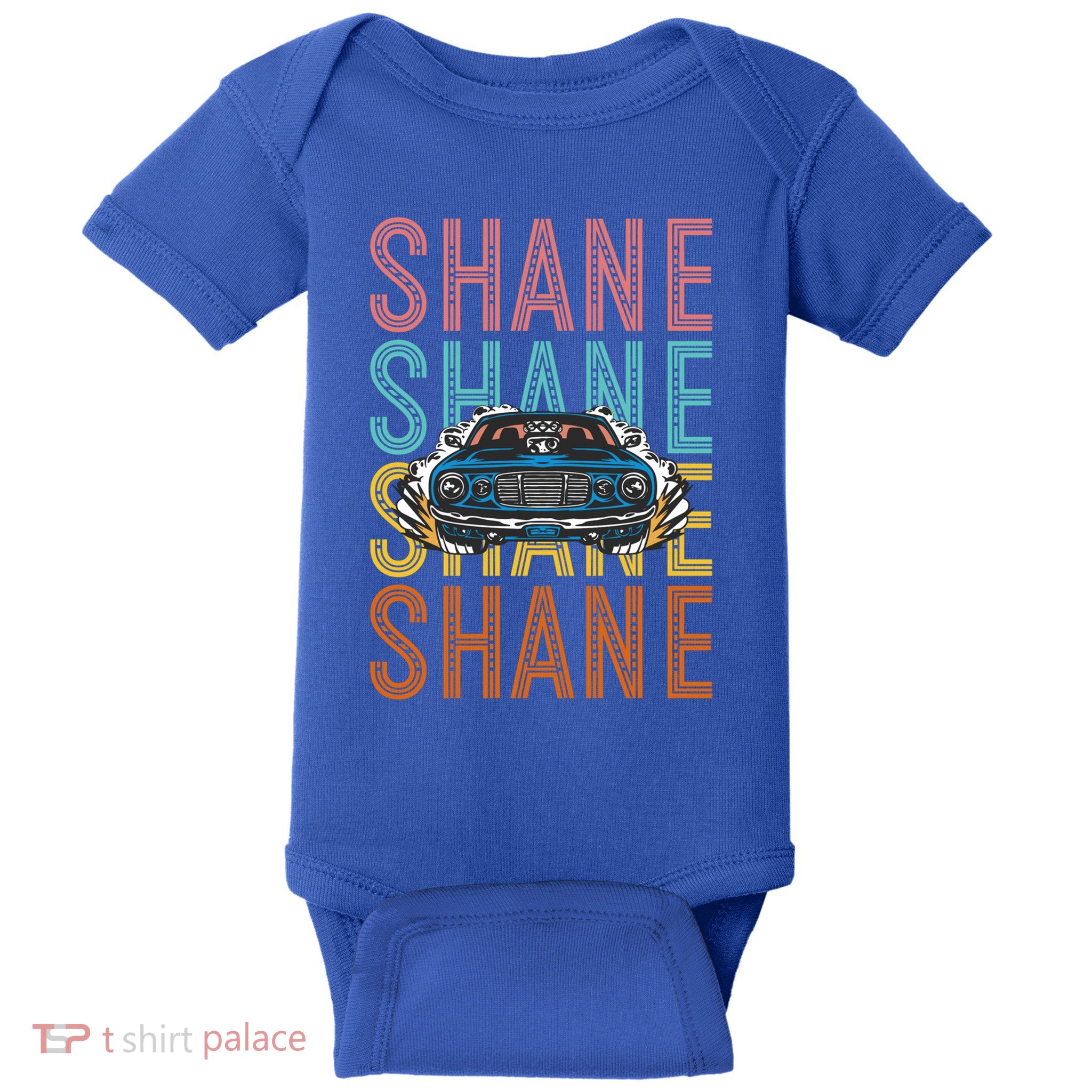 Shane Custom Car Racing Hobbyist Gift Baby Bodysuit