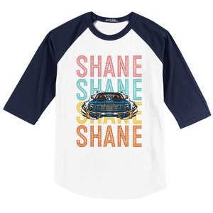 Shane Custom Car Racing Hobbyist Gift Baseball Sleeve Shirt