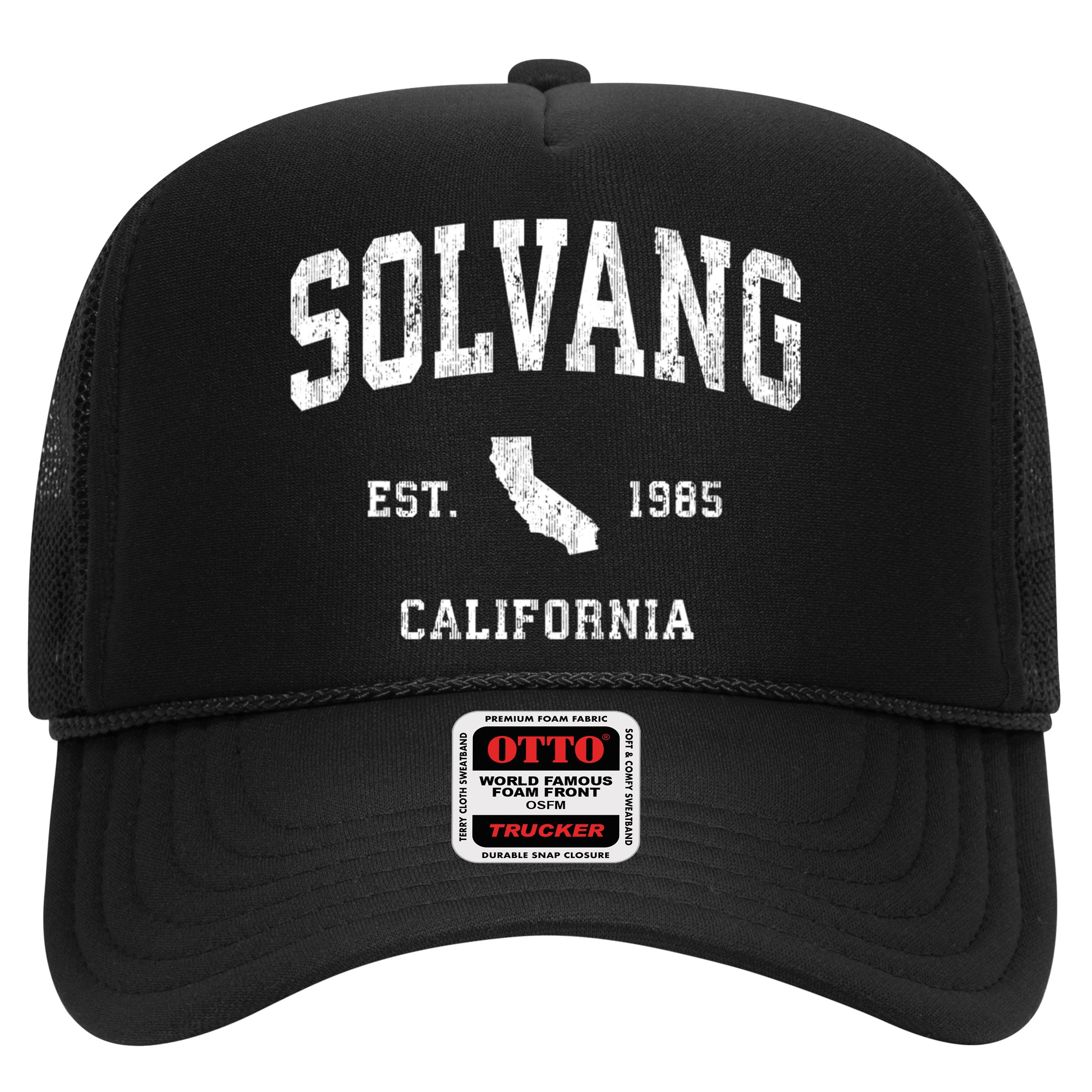 Solvang California Ca Vintage Established Athletic Sports Design Hat