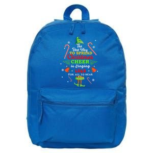 Spread christmas cheer is singing loud xmas Elf pajama 16 in Basic Backpack